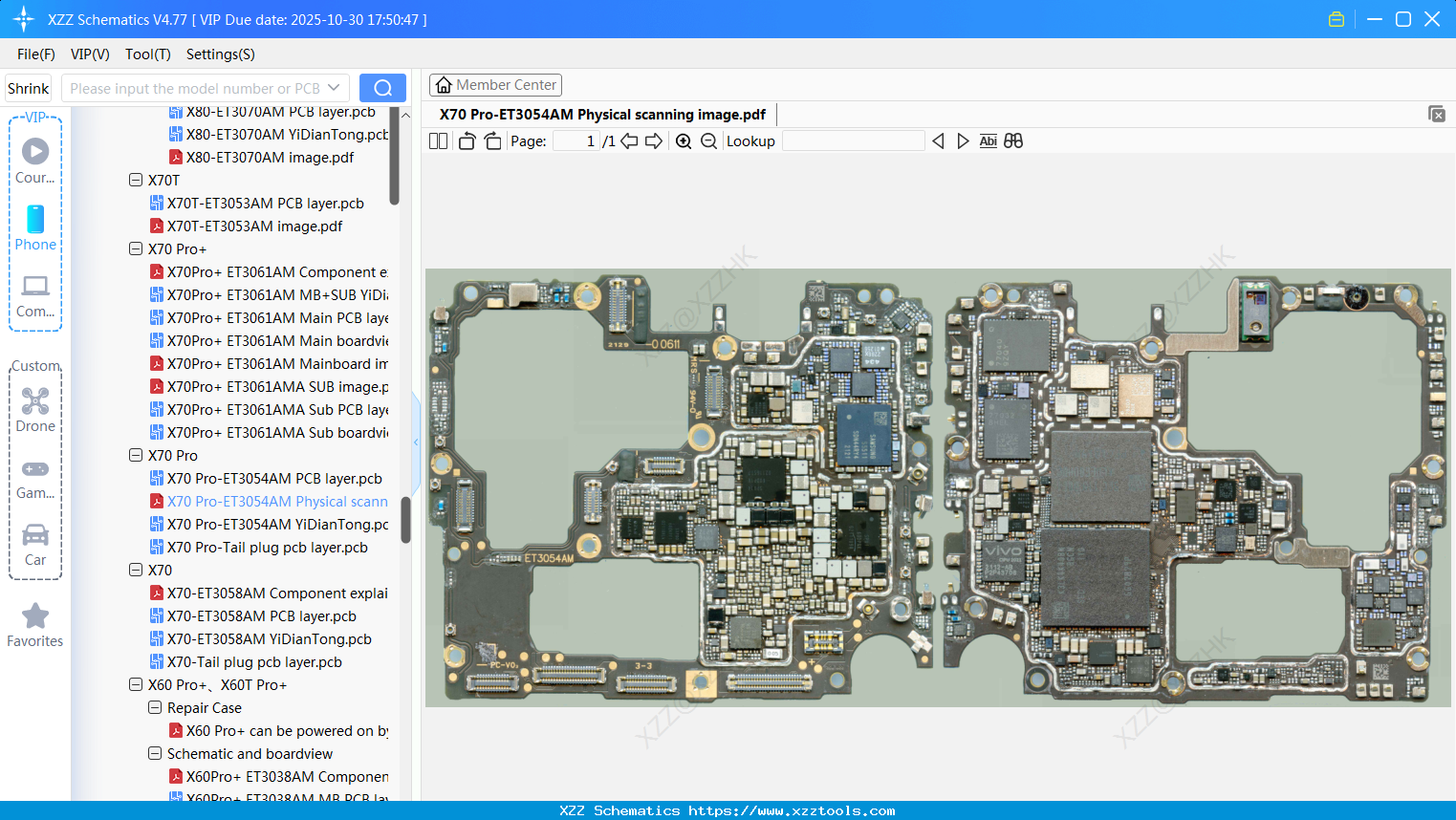 VIVO X70 Pro-ET3054AM Physical Scanning Image